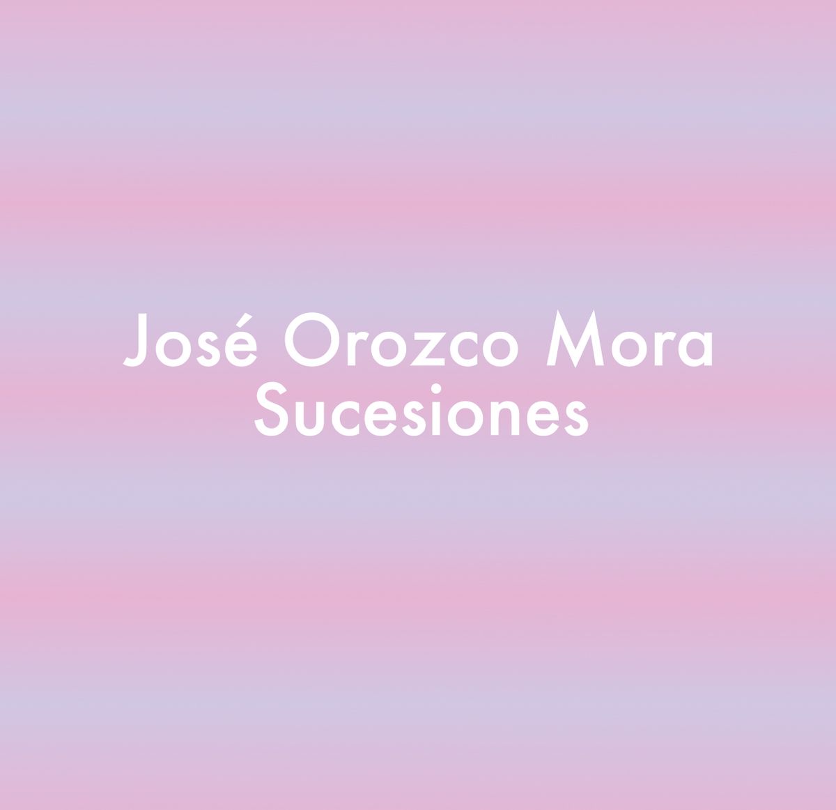 Review: José Orozco Mora – Sucesiones